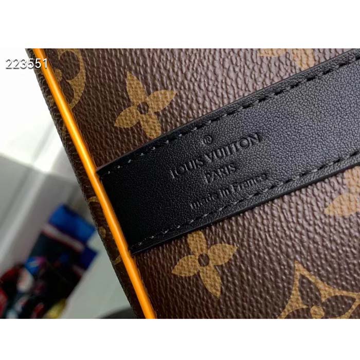 Louis Vuitton LV Unisex Keepall Bandoulière 45 Radiant Sun Monogram Macassar Coated Canvas