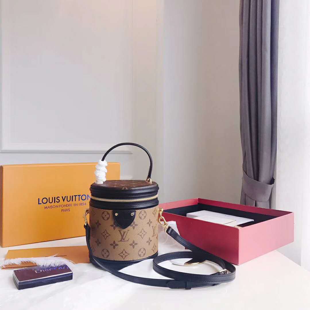 Louis Vuitton LV Women Cannes Handbag in Monogram and Monogram Reverse Coated Canvas