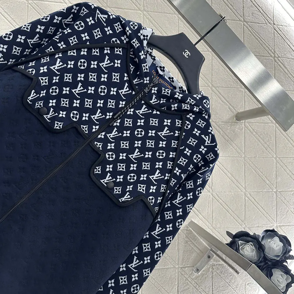 Louis Vuitton Women Monogram Jacquard Knit Hoodie 1AI789