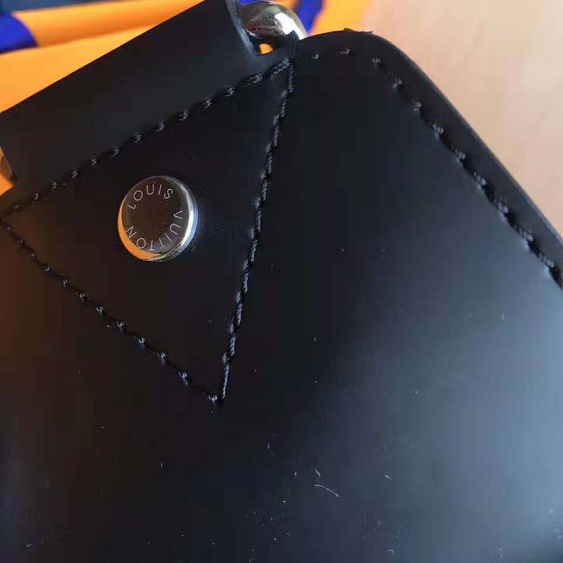 Louis Vuitton LV Men Avenue Sling Bag in Coated Damier Graphique Canvas-Grey