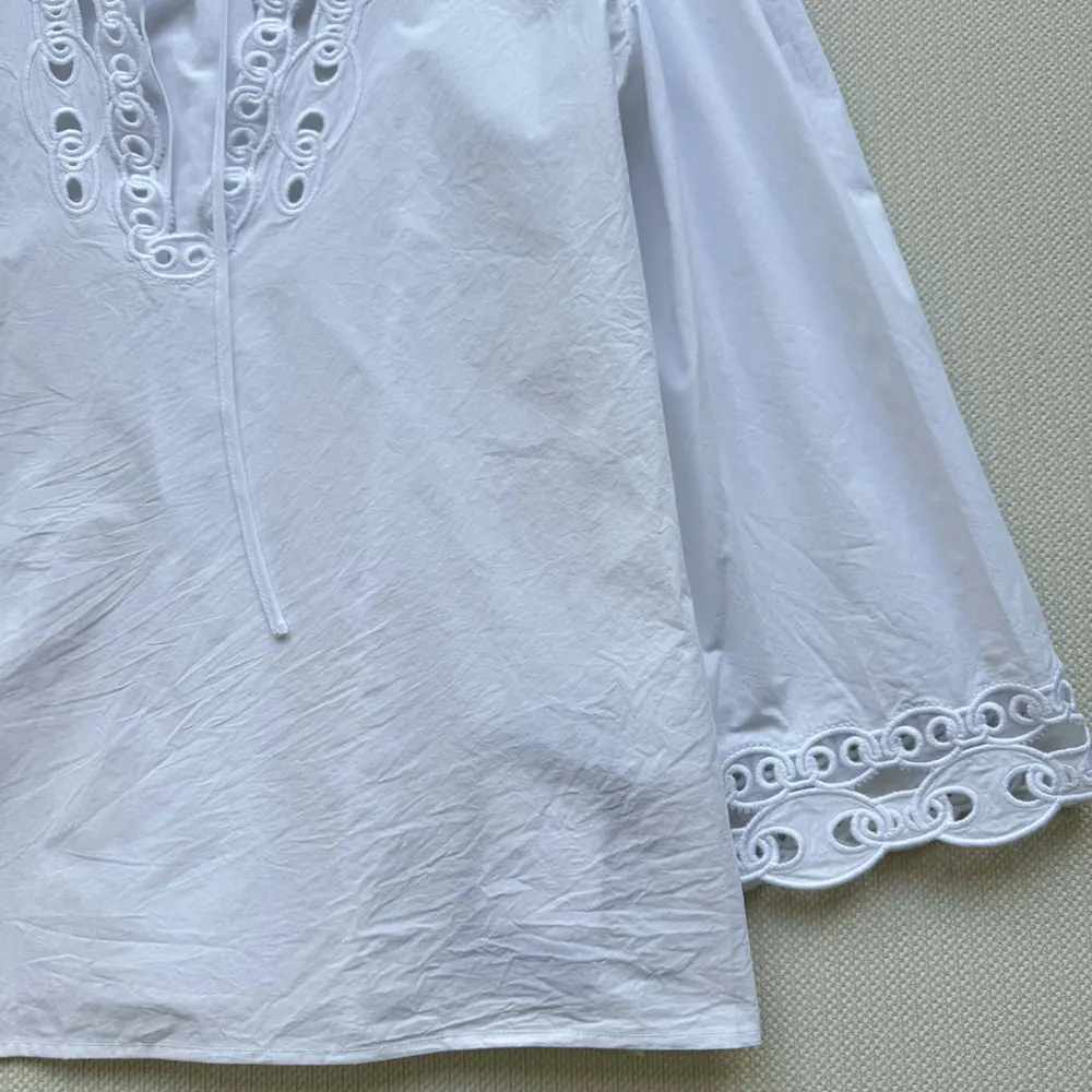 Gucci Women Cotton Poplin Shirt with Embroidery 826591ZAJP1