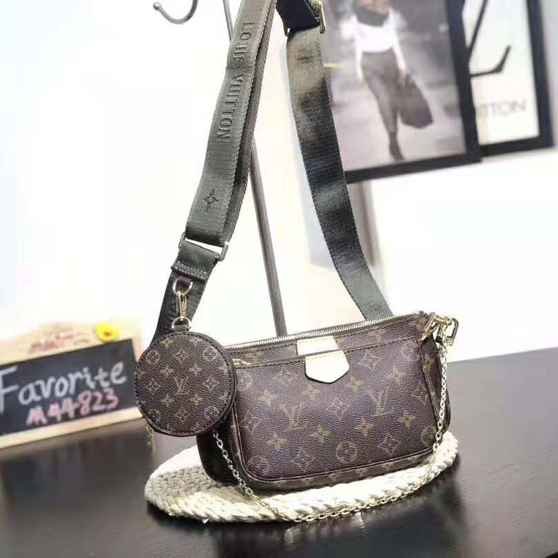 Louis Vuitton LV Women Multi-Pochette Accessoires Bag in Monogram Canvas-Brown