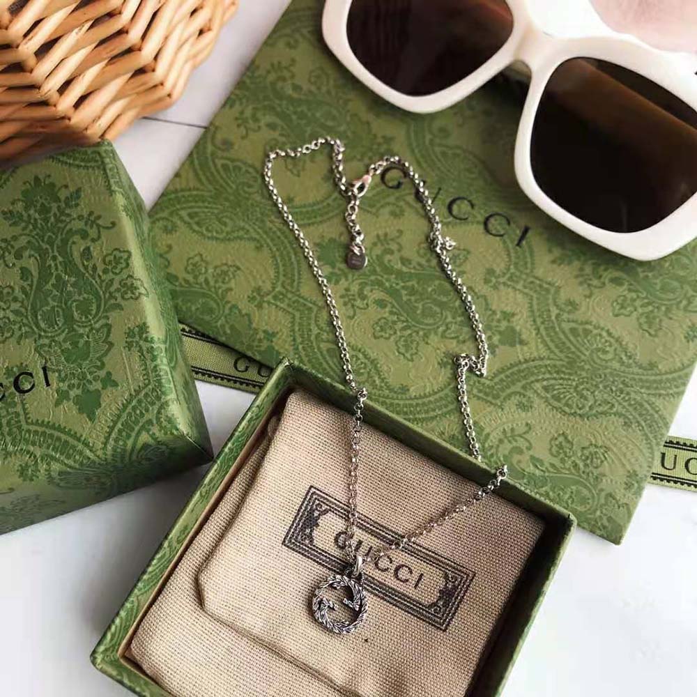 Gucci Women Interlocking G Pendant Necklace