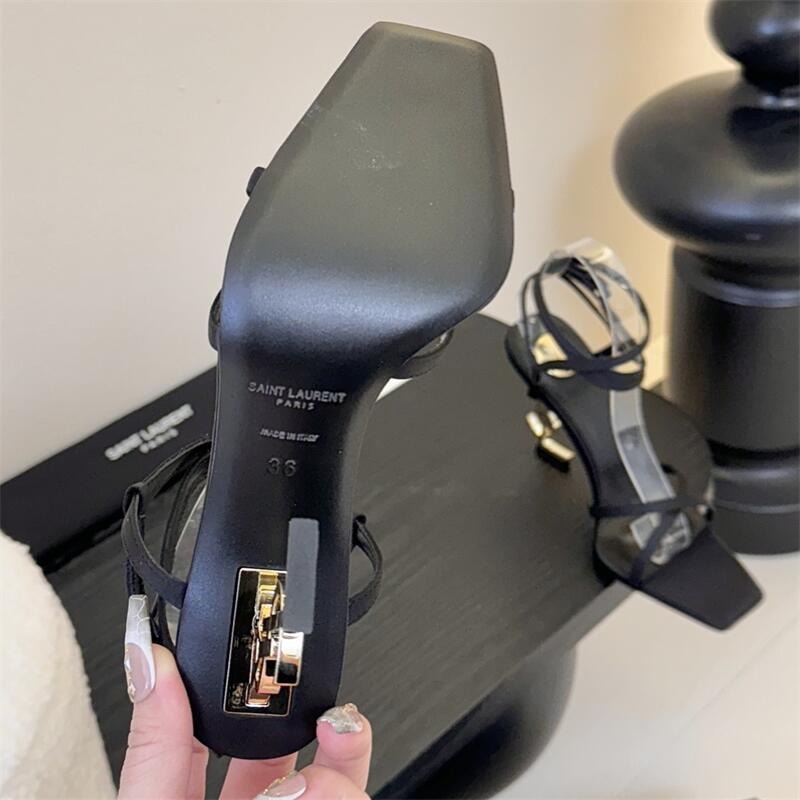 Opyum YSL Logo Heel Wrap-Ankle Sandal 0425020501