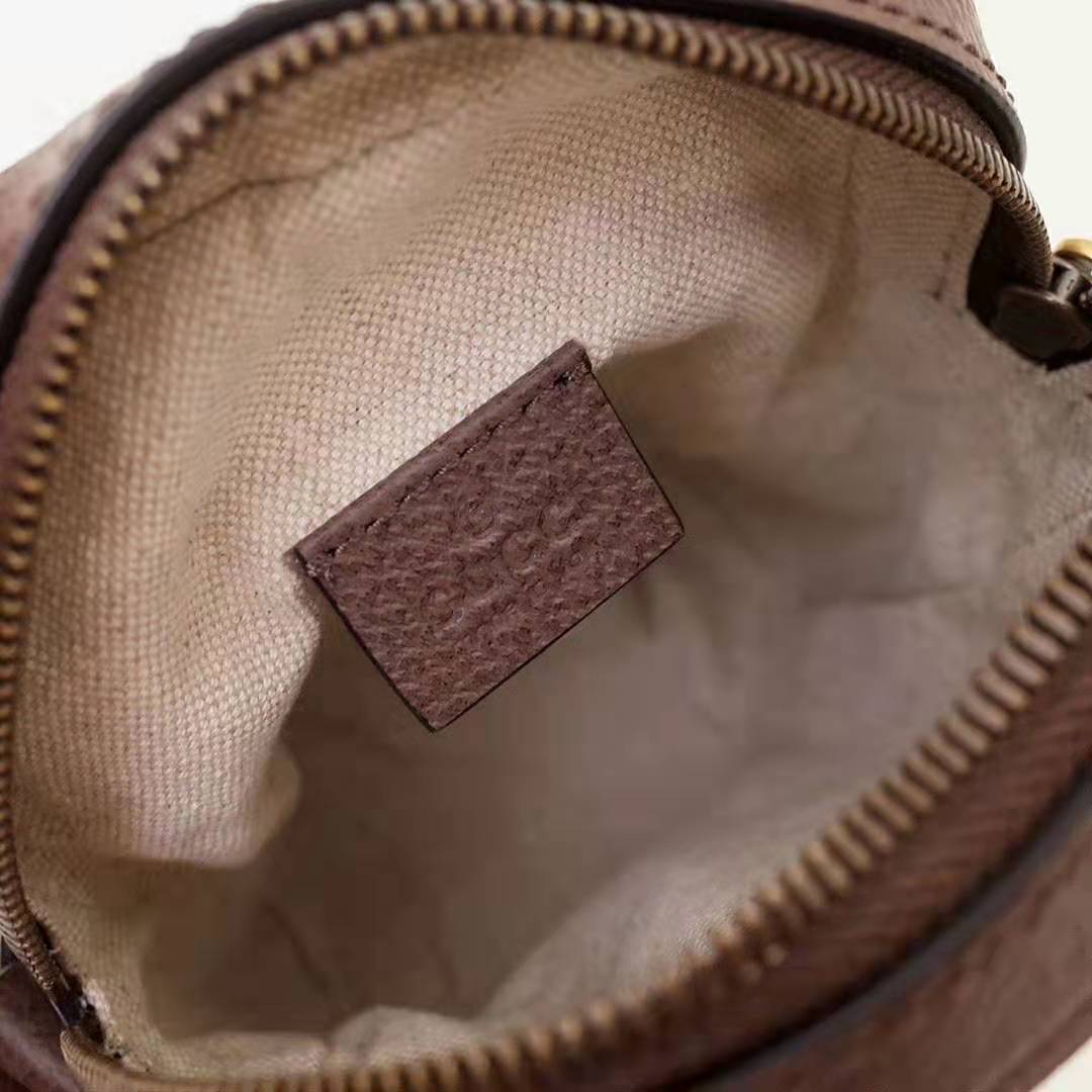 Gucci GG Men Ophidia GG Shoulder Bag in Beige/Ebony GG Supreme Canvas