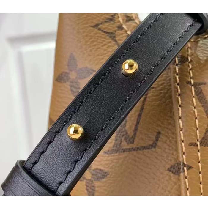 Louis Vuitton LV Women Atlantis BB Monogram Reverse Coated Canvas Cowhide Leather