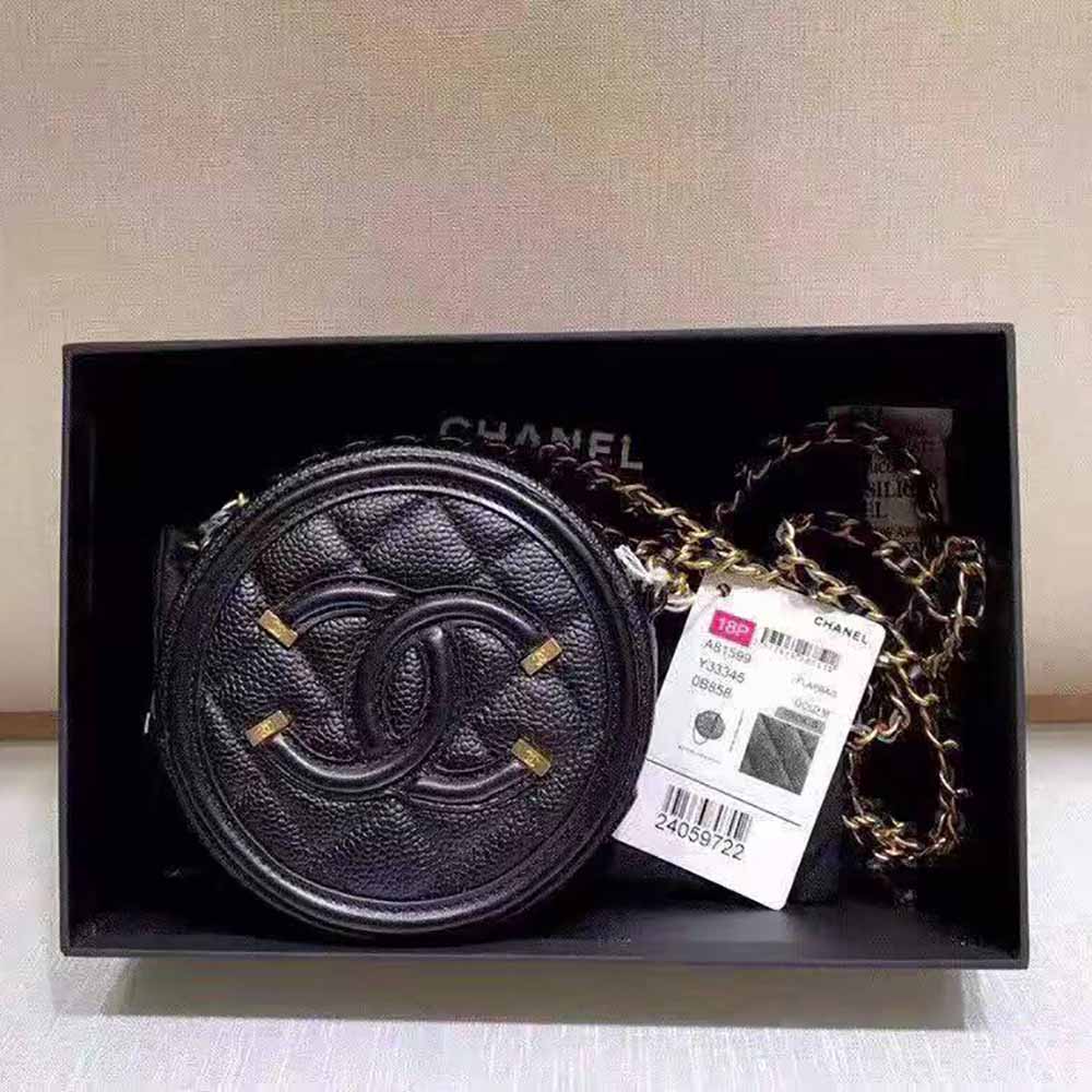 Chanel Women Chanel 19 Clutch with Chain Lambskin Gold Silver-Tone and Ruthenium Black