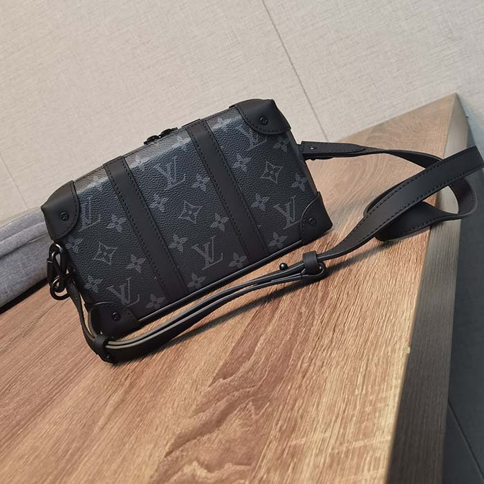 Louis Vuitton LV Unisex Soft Trunk Wearable Wallet Black Monogram Eclipse Coated Canvas