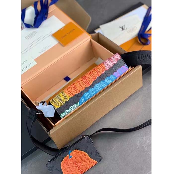 Louis Vuitton LV Unisex LV x YK Gaston Wearable Wallet Monogram Eclipse Reverse Coated Canvas