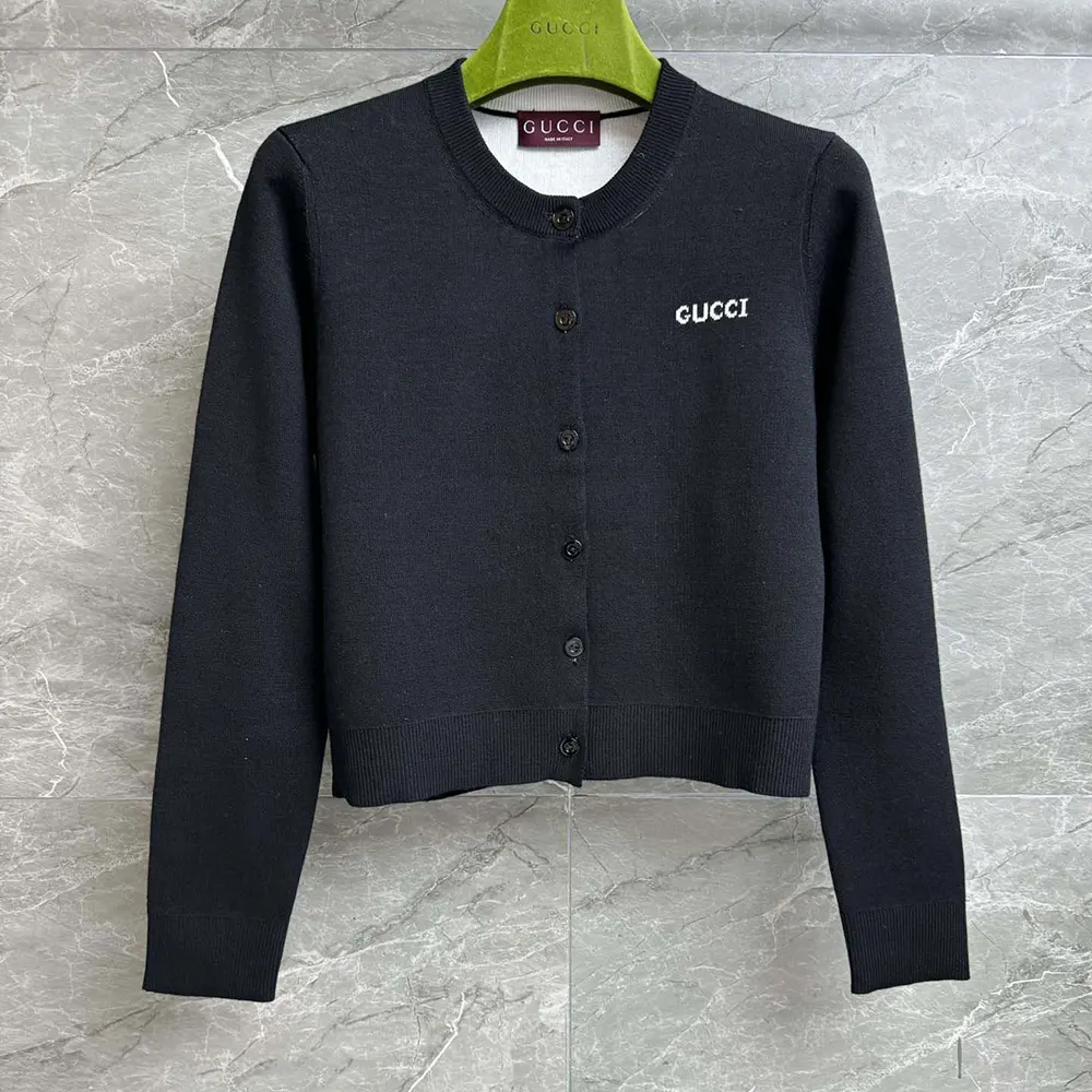 Gucci Women Wool Jacquard Cardigan with Intarsia 789673 XKD3P 1289