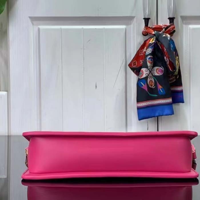 Louis Vuitton LV Women Lexington Pouch Rose Pink Monogram-Embossed Calf Leather