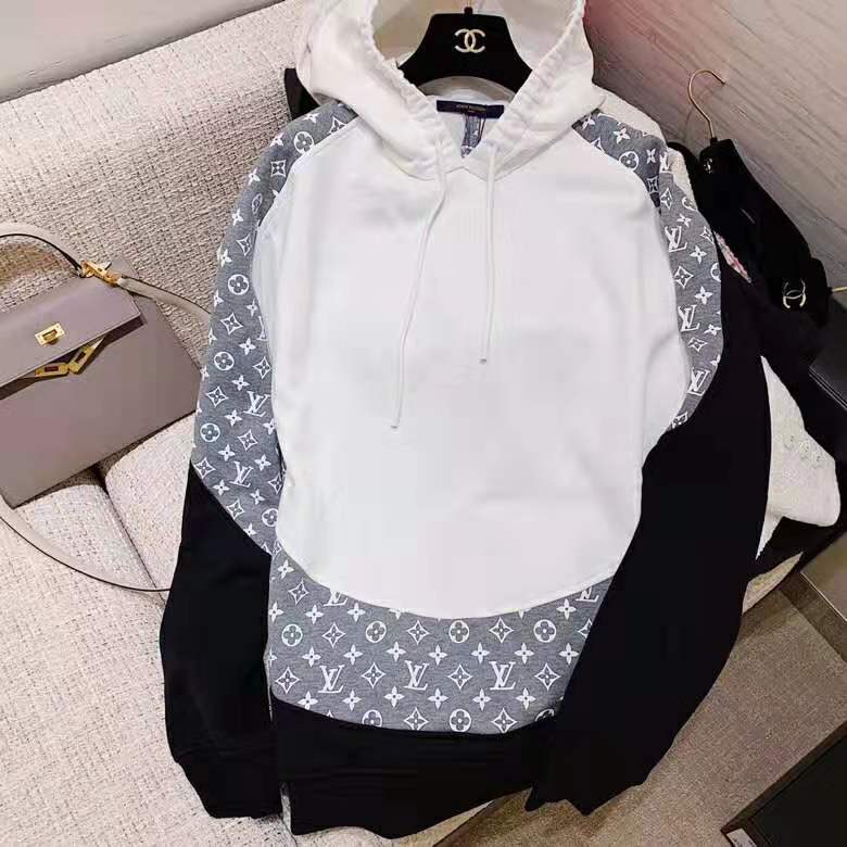 Louis Vuitton LV Women Monogram Circle Cut Hoodie in 100% Cotton-Grey