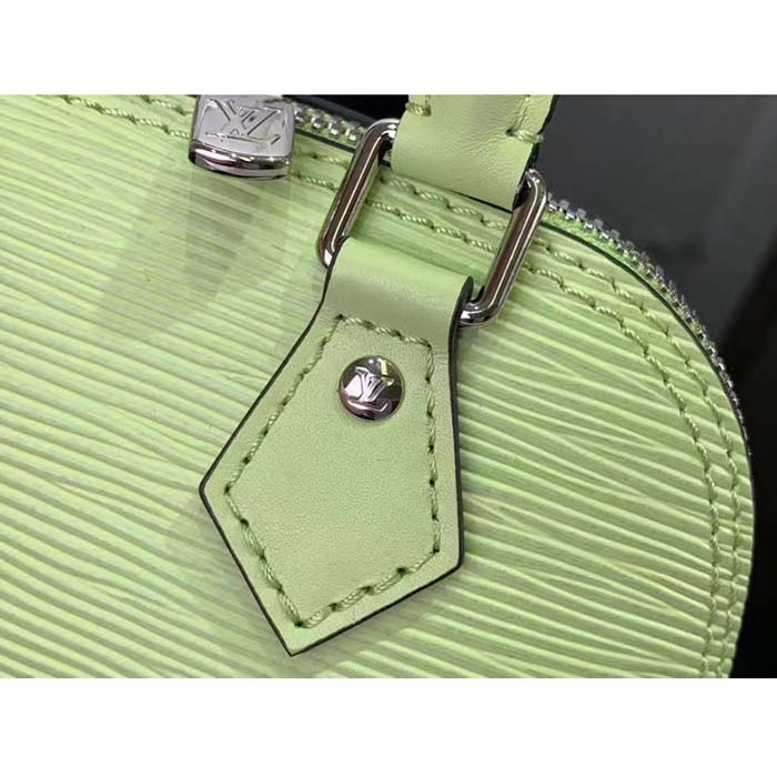 Louis Vuitton LV Women Nano Alma Handbag Vert Noto Green Epi Grained Cowhide Leather