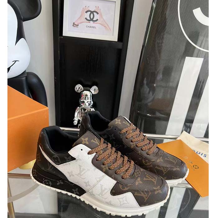 Louis Vuitton LV Unisex Run Away Sneaker Monogram Canvas Technical Lining Rubber