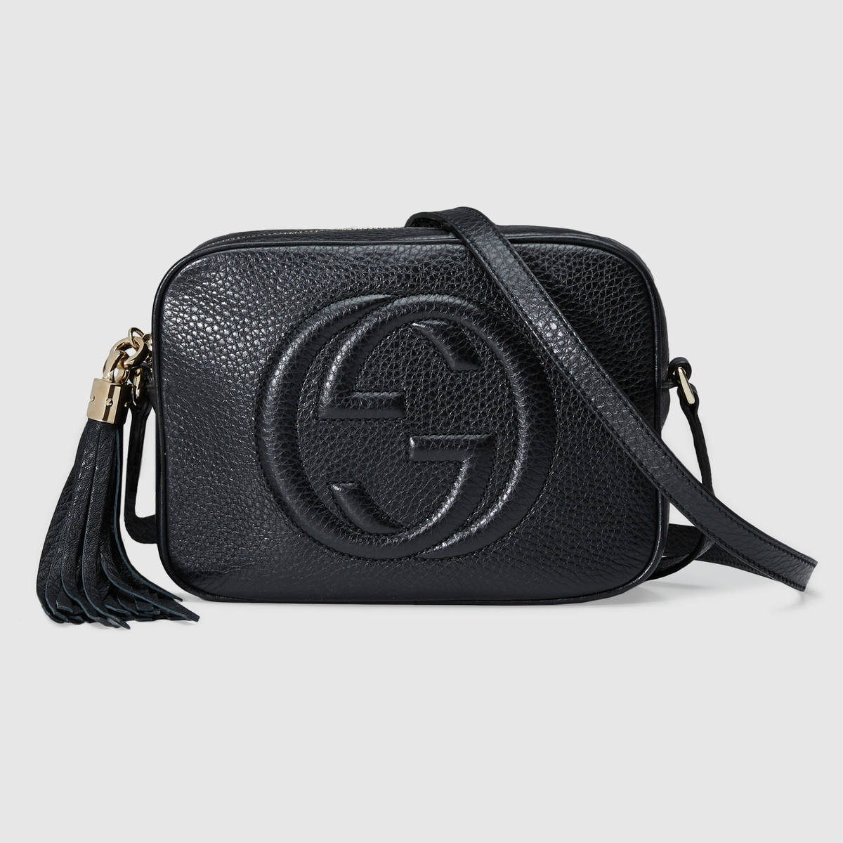 Gucci Soho Small Leather Disco Bag in Smooth Calfskin Leather