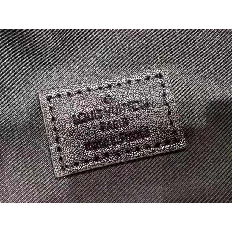 Louis Vuitton LV Unisex Campus Bumbag Navy Blue Black Damier Infini 3D Cowhide