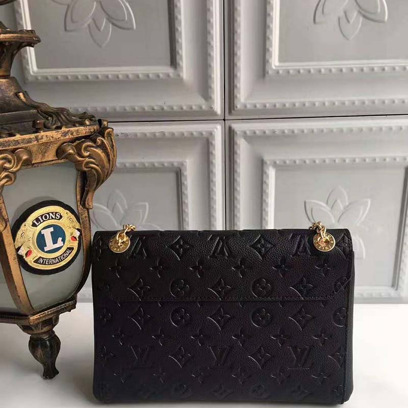 Louis Vuitton LV Women Vavin MM in Monogram Empreinte Leather-Black