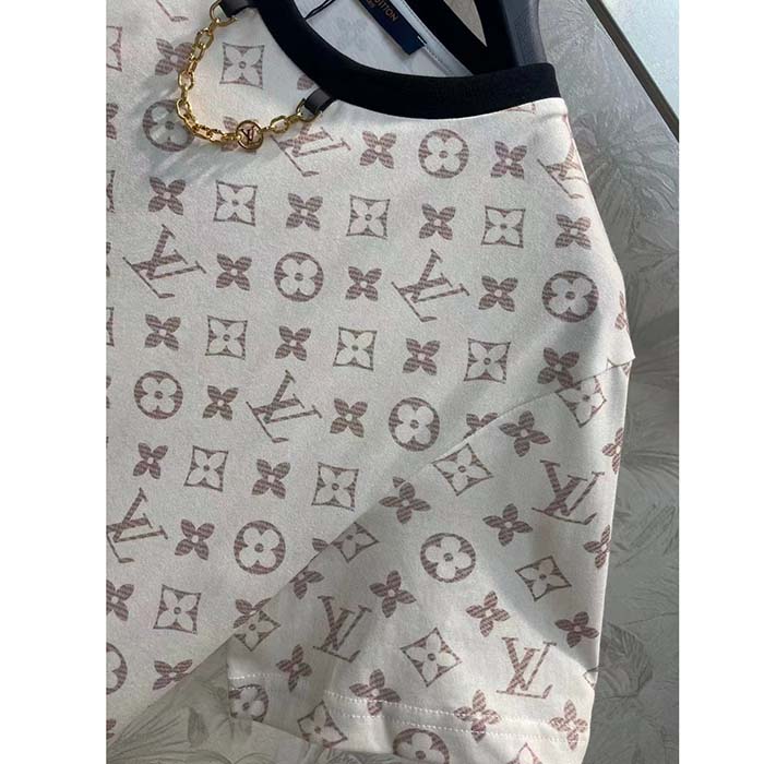 Louis Vuitton Men LV Monogram Crop Top Cotton Beige 1AFON5