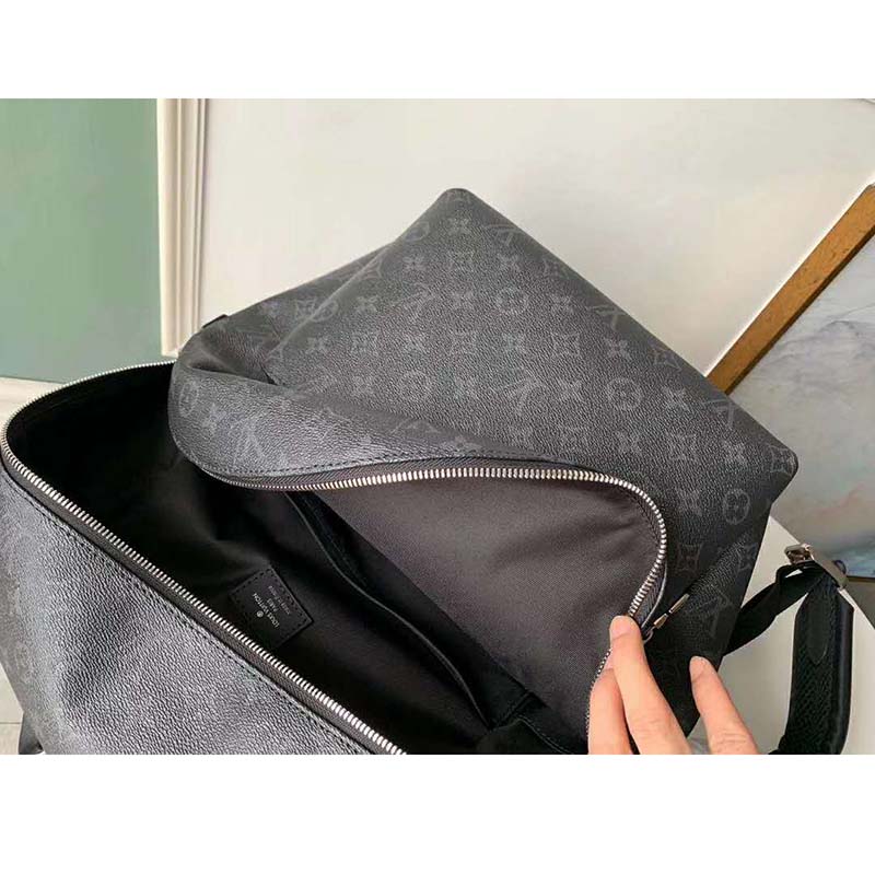 Louis Vuitton LV Unisex Discovery Backpack PM in Supple Monogram Eclipse Coated Canvas