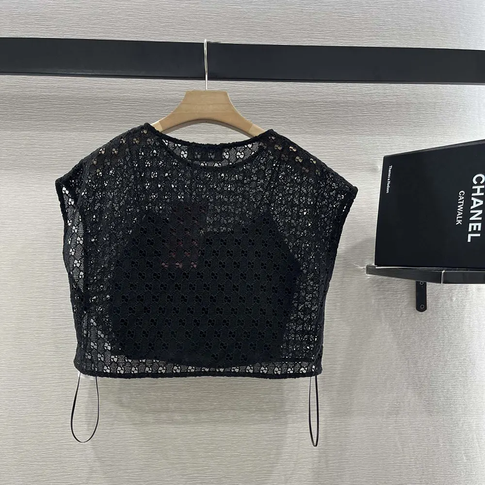 Gucci Women GG Macramé Top 836976ZAS8C1000