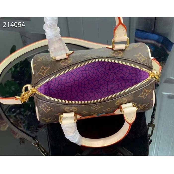 Louis Vuitton Women LV x YK Speedy Bandoulière 20 Monogram Coated Canvas Pumpkin Print