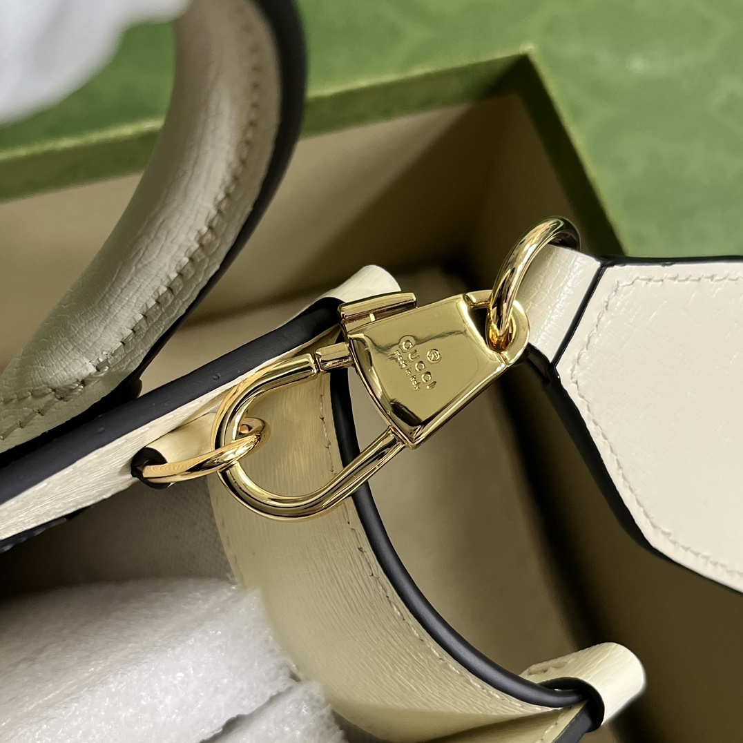 Gucci Unisex Animal Print Mini Tote Bag Beige Ebony GG Supreme Canvas