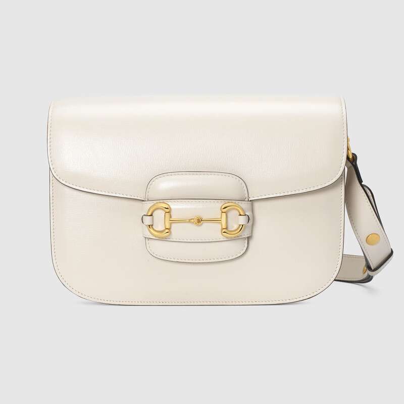 Gucci GG Women Gucci 1955 Horsebit Shoulder Bag in Textured Leather