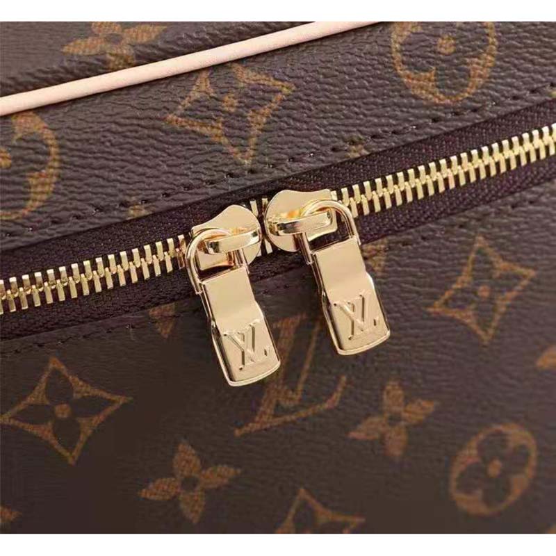 Louis Vuitton Women Nice BB Vanity Case Brown Monogram Coated Canvas