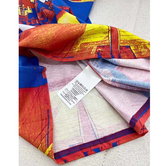 Louis Vuitton Women LV Salk Institute Print T-Shirt Cotton Multicolor Regular Fit