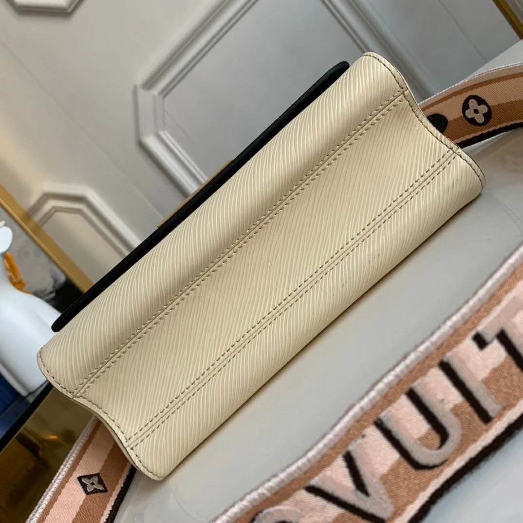 Louis Vuitton LV Women Twist MM Epi Grained Cowhide Leather-Beige