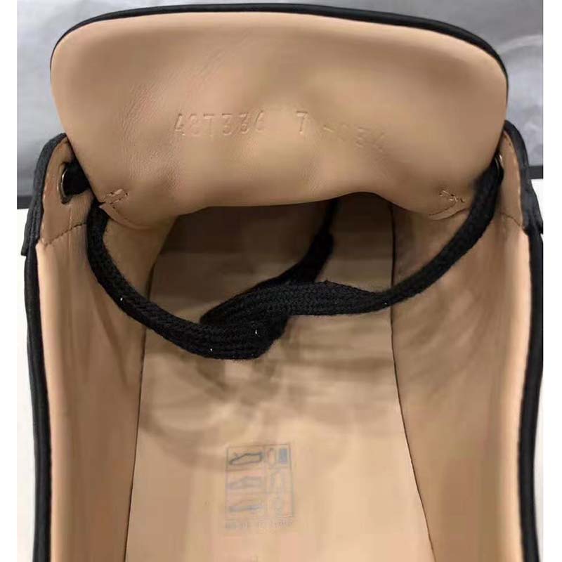 Gucci Men’s Ace Embroidered Sneaker in Black Leather with Bees and Stars