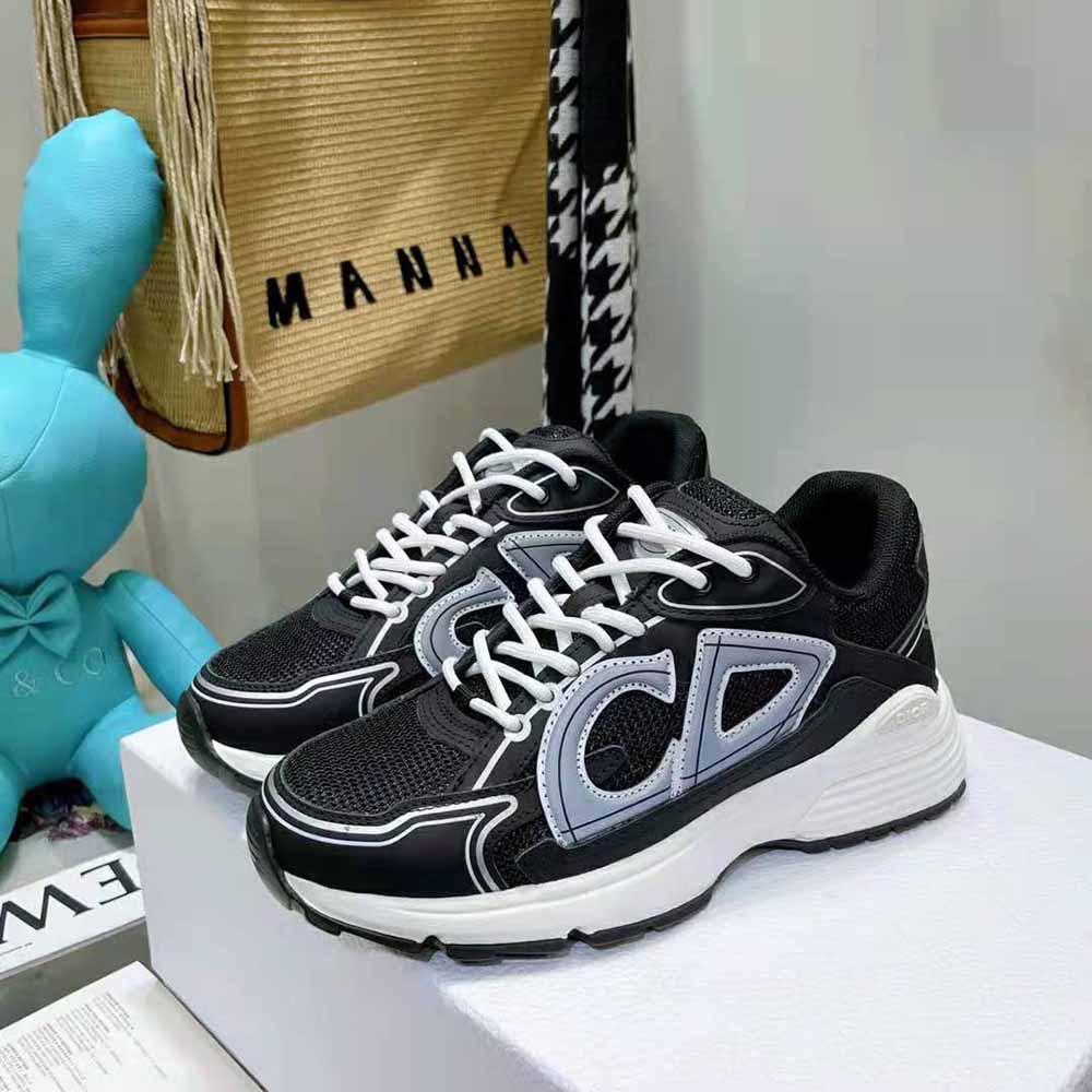 Dior Men B30 Sneaker Black Mesh and Technical Fabric