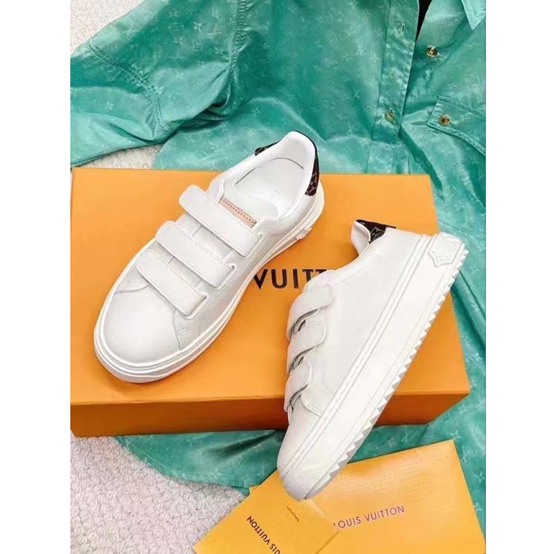 Louis Vuitton LV Unisex Time Out Sneaker Light Blue Smooth Calf Leather