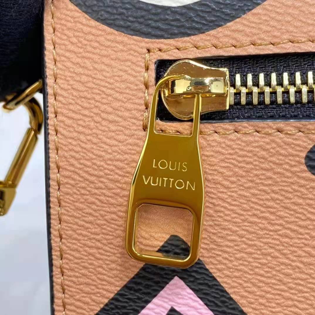 Louis Vuitton LV Women Pochette Métis Handbag Arizona Beige Monogram Coated Canvas Cowhide