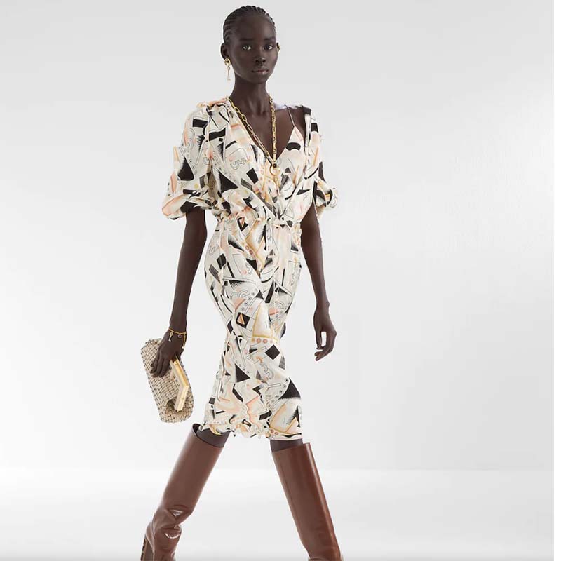 Fendi Women FF First Small Bag Beige Braided Leather Bag