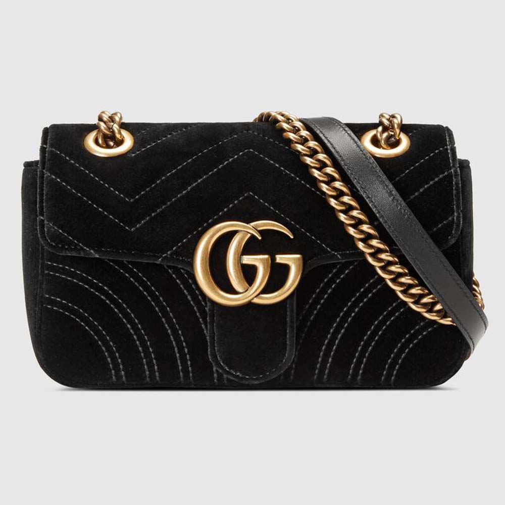 Gucci GG Women GG Marmont Velvet Mini Bag