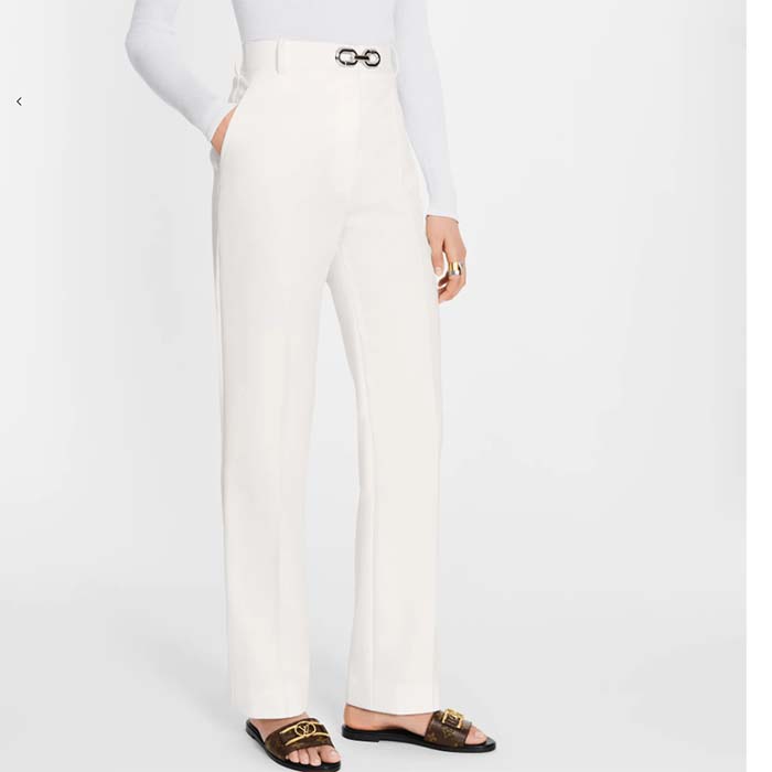 Louis Vuitton LV Women Lock It Flat Mule Brown Patent Monogram Canvas Leather