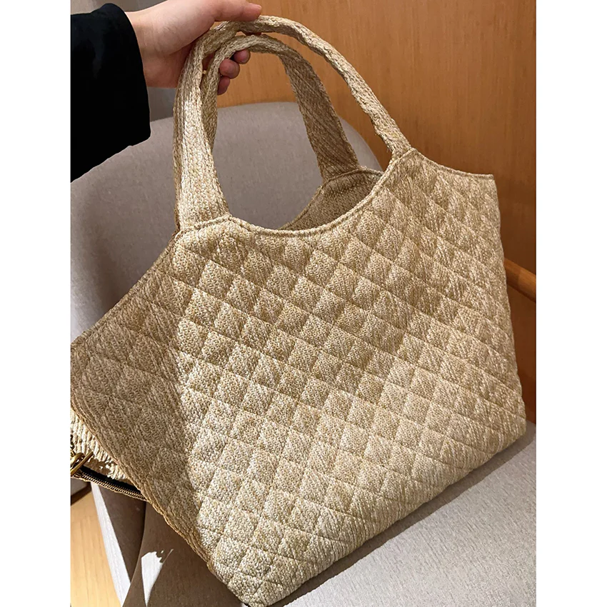 New Fashion Straw Woven Special Tote Bag Large Shopping Bag 1024080217