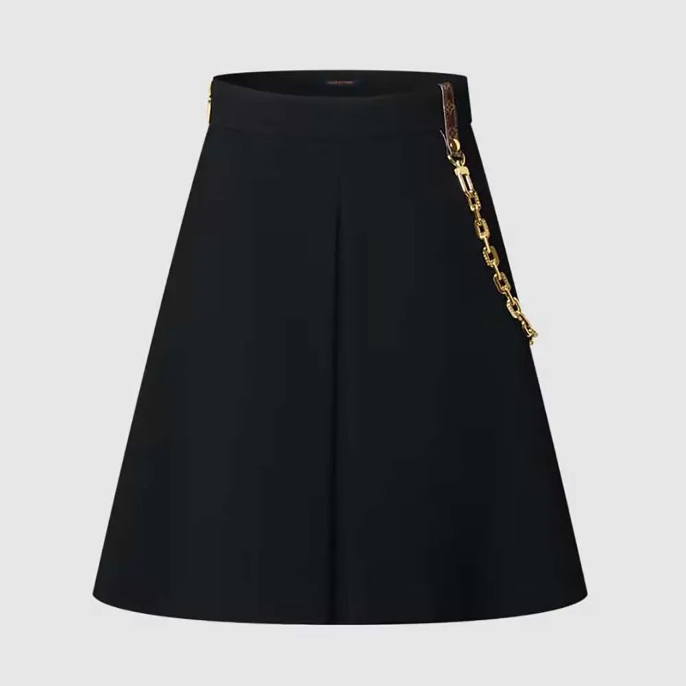 Louis Vuitton Women Chain Detail A-Line Mini Skirt 1AHUQ3
