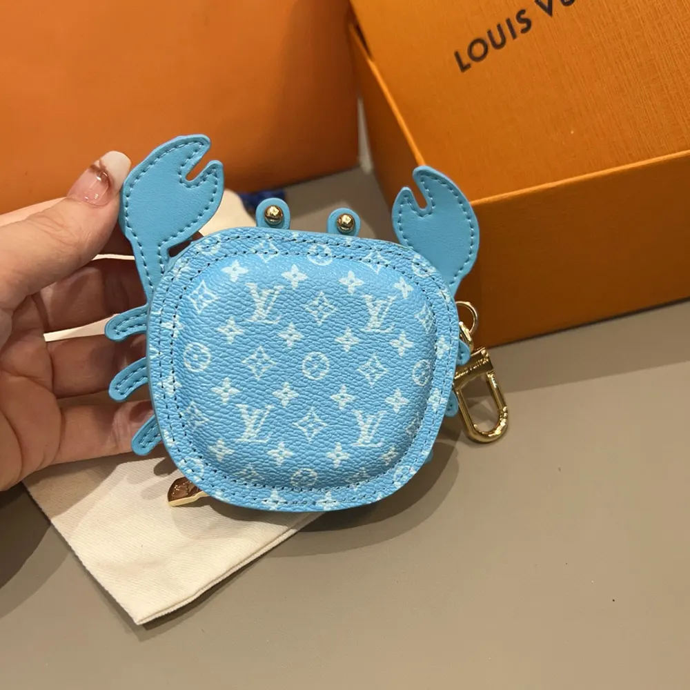 Louis Vuitton LV Women LV Crab Bag Charm-Sky Blue M02525