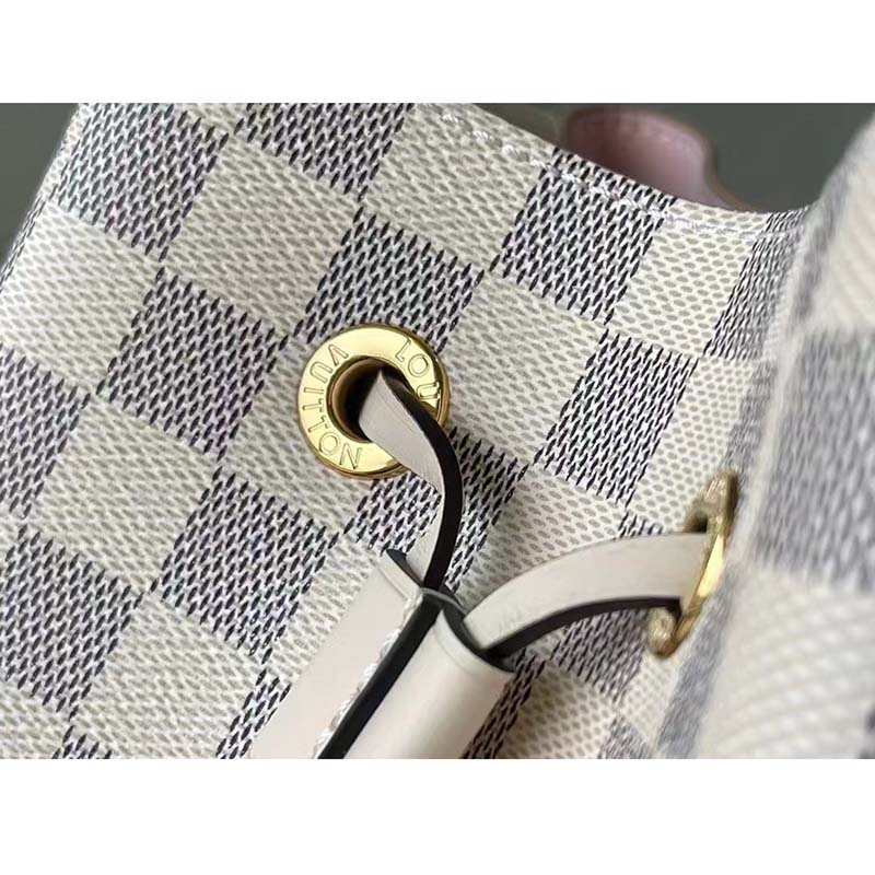 Louis Vuitton LV Women NéoNoé BB Bucket Bag Damier Azur Coated Canvas