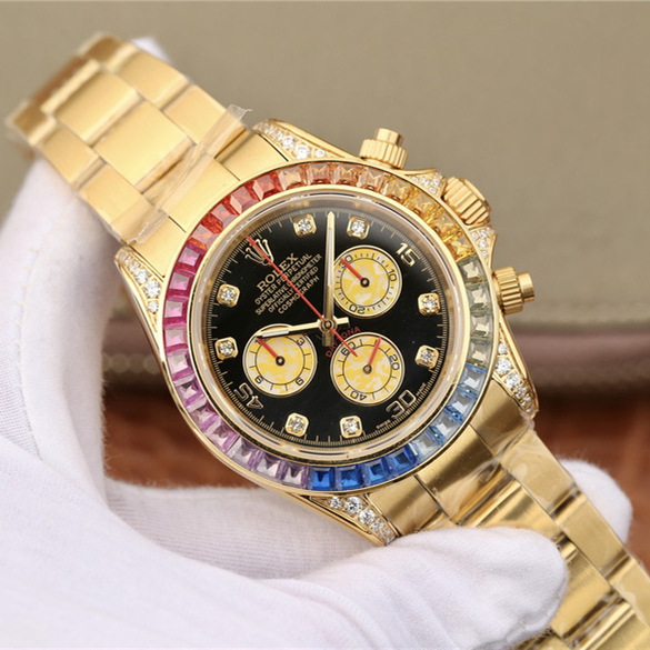 Rolex Daytona Rainbow Diamond Yellow Gold 40mm