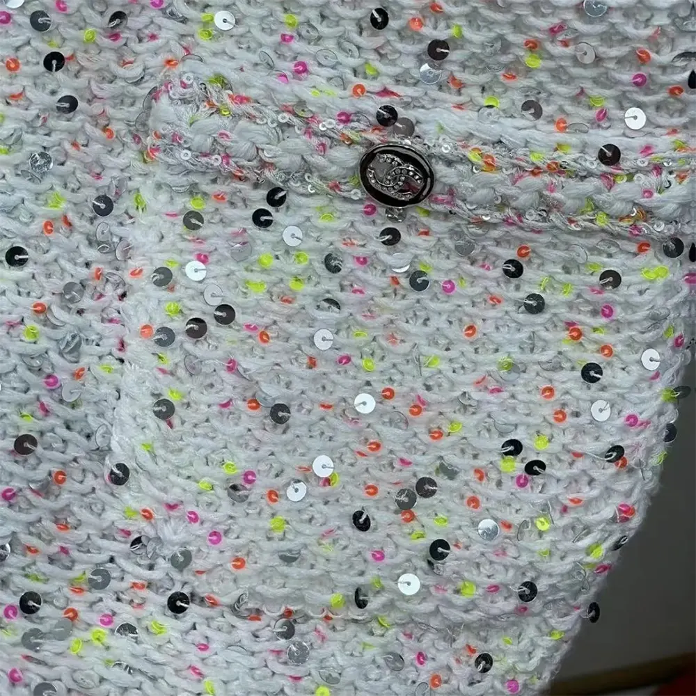 Chanel Women Dress Glittered Tweed & Guipure P76993K11081NV215