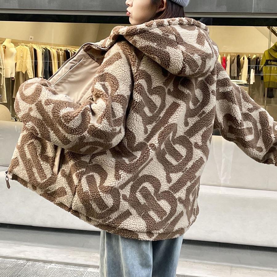 New Fashion Printed Hooded Coat 1023122010