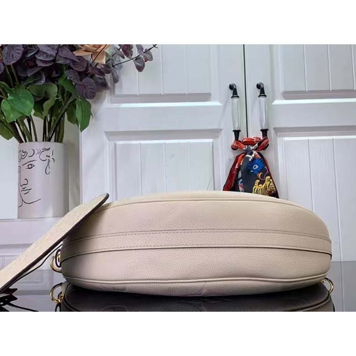 Louis Vuitton LV Women Loop Hobo Cream Monogram Empreinte Embossed Grained Cowhide Leather
