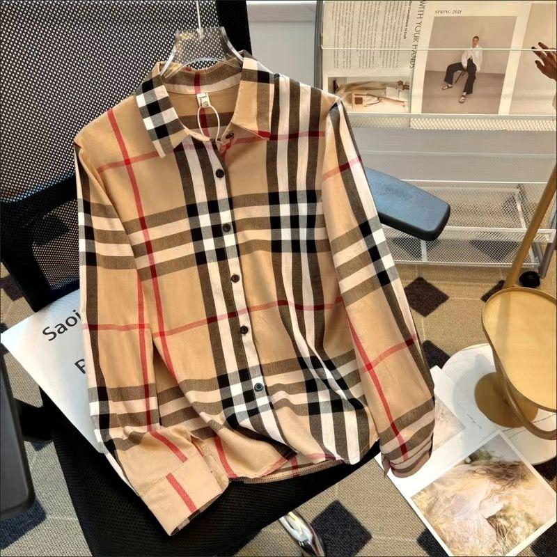 New Fashion Plaid Shirt All-match Casual Shirt 1024072610