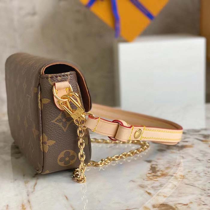 Louis Vuitton Women LV Wallet On Chain Ivy Brown Monogram Coated Canvas