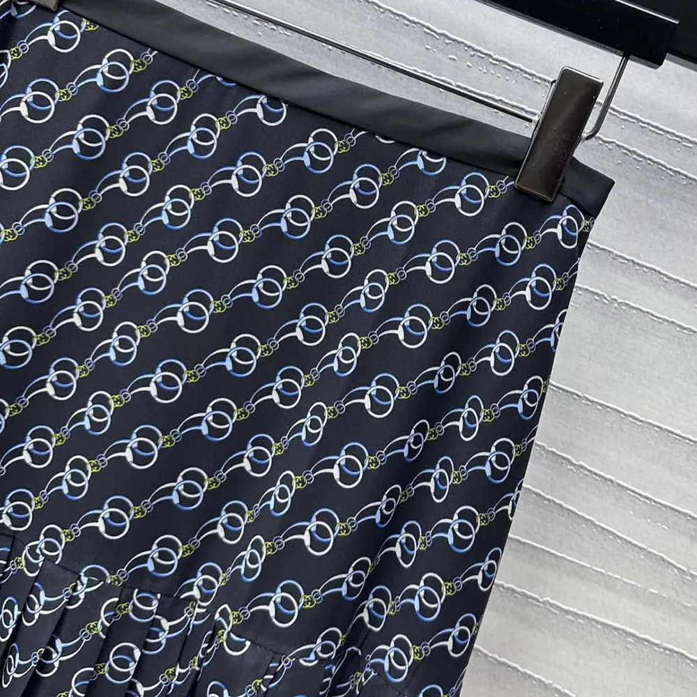 Gucci Women Printed Silk Skirt 818445ZASJ91149