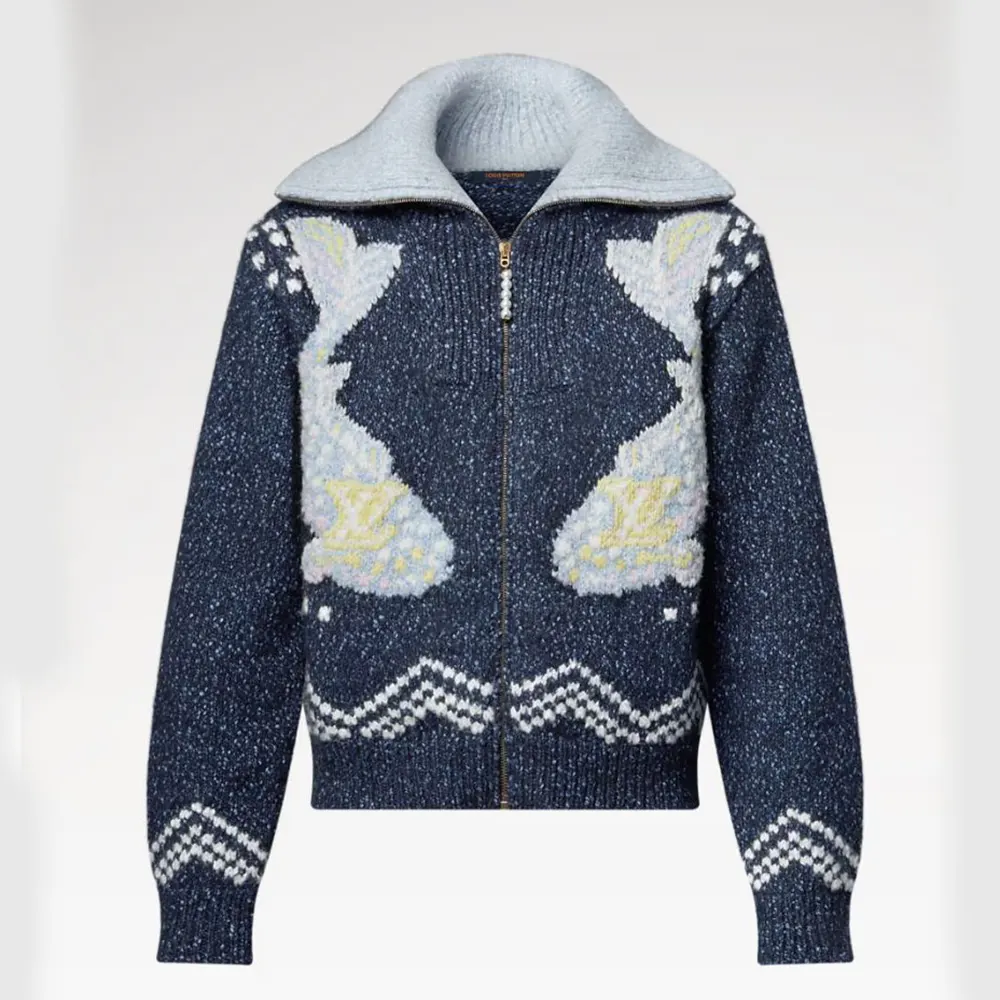 Louis Vuitton Women Zippered Knitted Blouson 1AIMB0