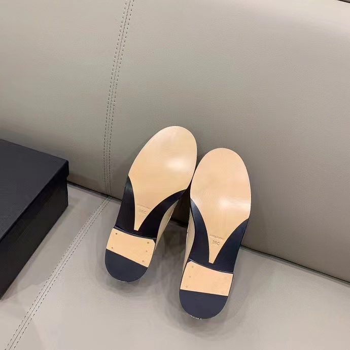 Chanel Women CC Loafers Shiny Calfskin Light Brown 2 Cm Heel